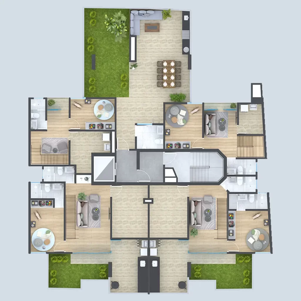 Departamentos en planos