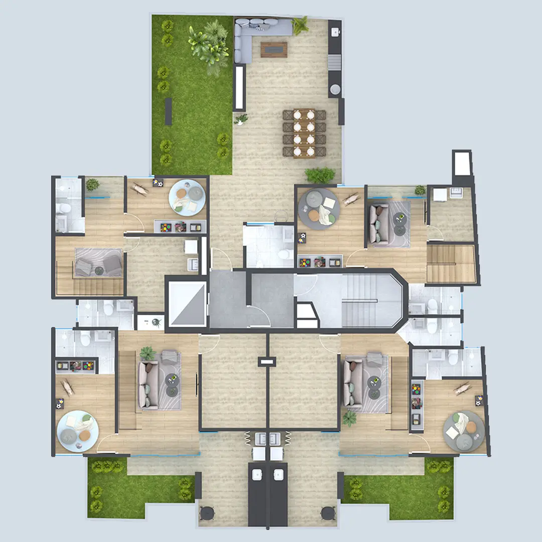 Departamentos en planos