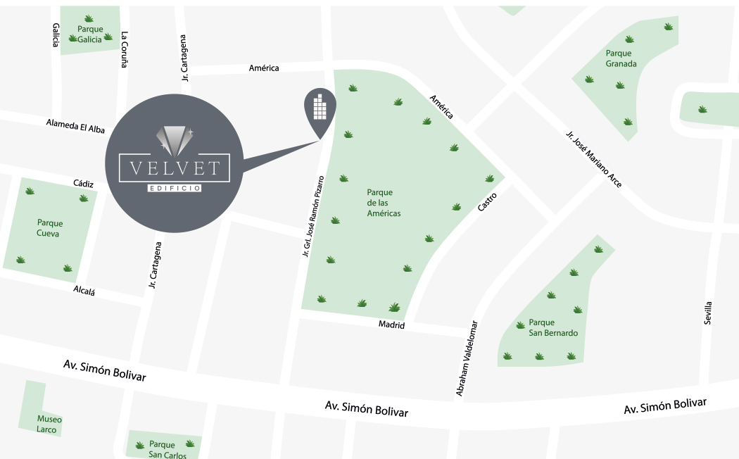 Ubicación Velvet Ubicación Velvet