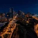 Vista dron del Magdalena del mar en Lima moderna